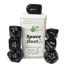 Set of 7 Dice Space Dust